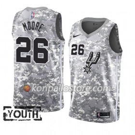 San Antonio Spurs Ben Moore 26 2018-19 Nike Harmaa Lasten Pelipaidat Swingman
